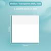 50 Sheets Transparent PET Sticky Note Students Memo School Office Supplies  Marks Sticker Waterproof