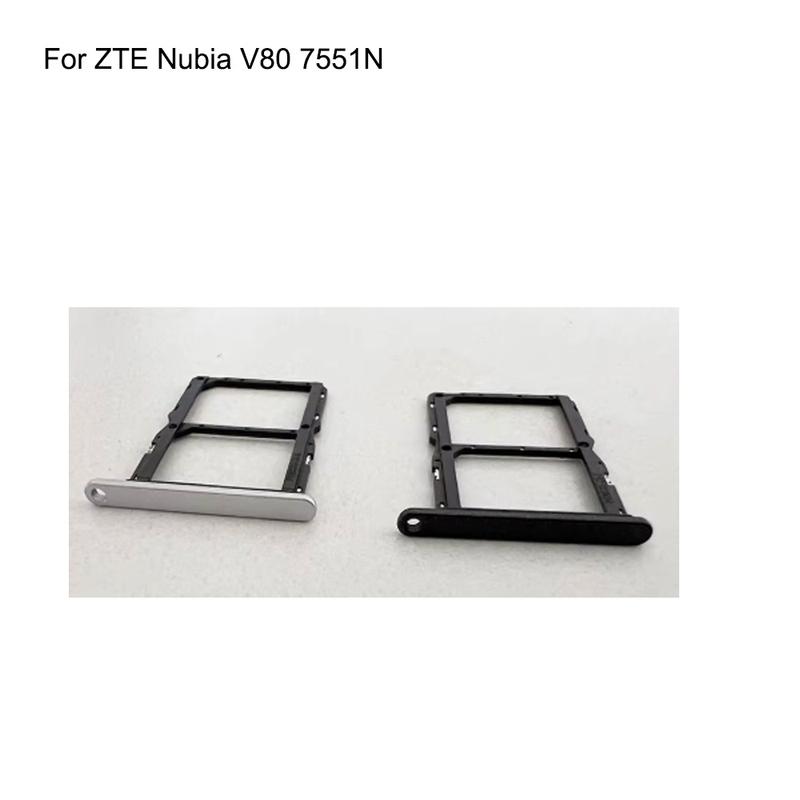 

For ZTE Nubia V80 7551N Sim Card Holder Tray Card Slot For ZTE Nubia V80 Sim Card Holder срібний