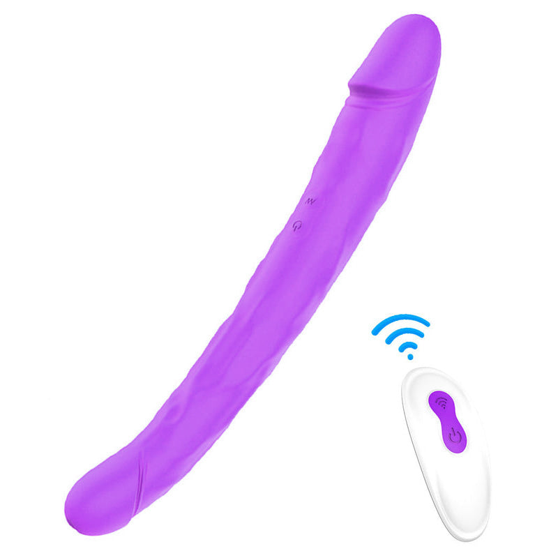Double Vibrating Dildo King 3 - 31 X 4cm Purple - DoublePlayz - Double Dildos