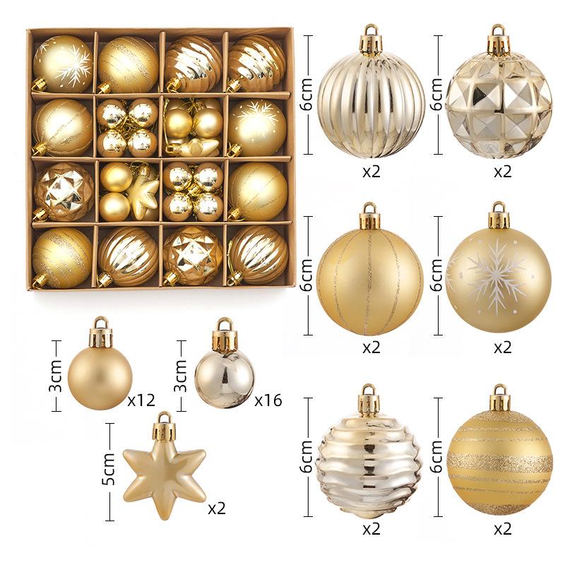 Xmas Tree Party Decorations Plastic Christmas Tree Hanging Pendants Ball Decorations Christmas Ball Ornaments