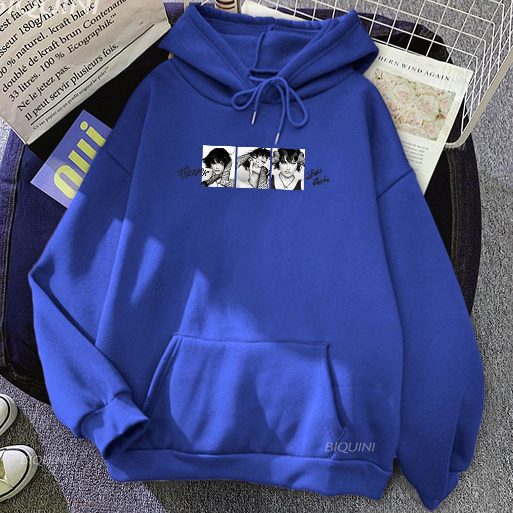 I'm The Drama Album Hoodie Bebe Rexha  Men Streetwear Sudaderas Winter Comfortable Long Sleeve Pullovers Hoodies