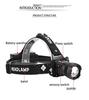 XHP99 LED Motion Rechargeable Headlamp with 5 500m Adjustable Tactical IPX6 Waterproof Head Torch for Disaster and Emergencies High-Power Headlight,