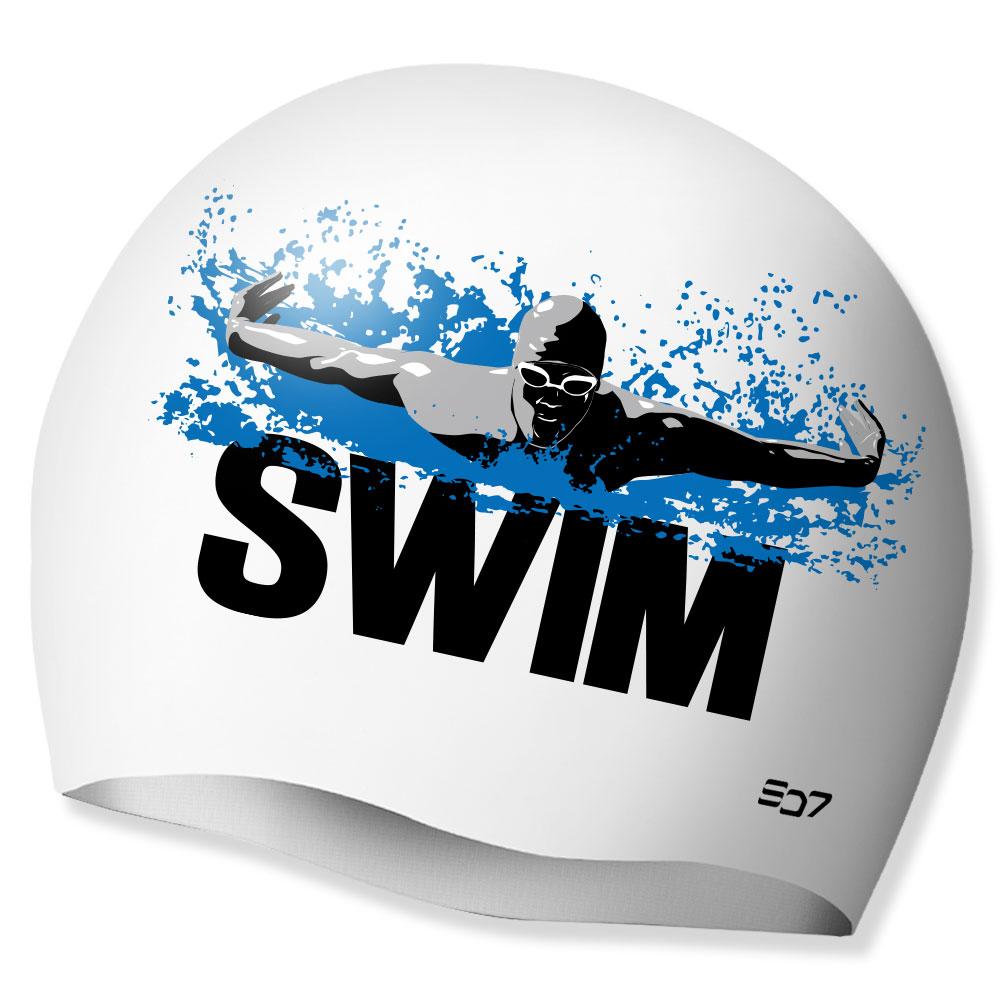 Eseudisebeun Sd7 Silicone Swim Cap Sgl-Ca307 Swim Butterfly