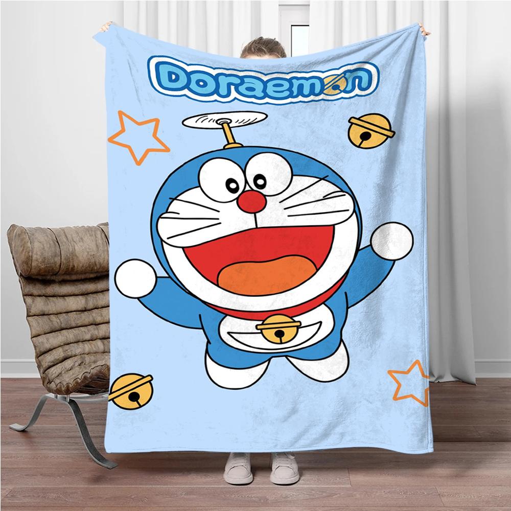 Doraemon Japonský Anime Deku Dívky Kluci Plyšový Dekorační Deku na Pohovku Novinka Teplý Deku na Všechna Roční Období Děti Student Děti Dárek