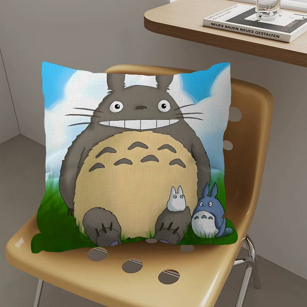 T-Totoros Art Cartoon Lucky Dragon pillow cover sofa cushion cover home room decoration children gift