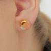 Designer Jewelry_[Worn by Actress Choi Ye-bin] Stratum Daily Round Ceramic Earring (OR)