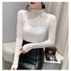 European Autumn New Slimming Fashion Mesh Splicing Hot Diamond Beads Sexy Versatile Long-sleeved Bottoming Shirt