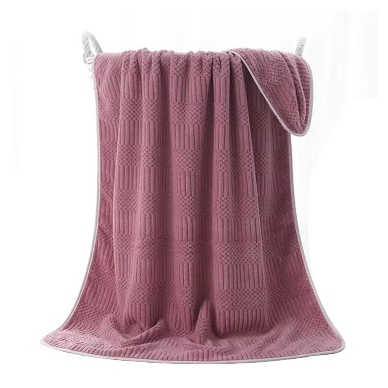 Soft Touches Corals Velvets Hand Towel, Quick Drying Bath Towel for Bathroom Decotation
