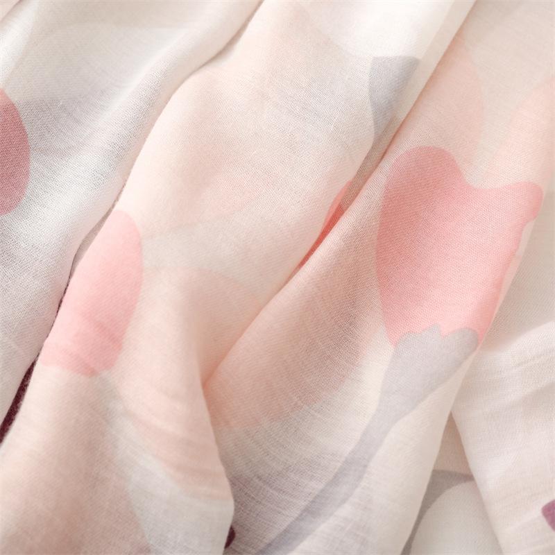 Warm Large Handkerchief, New Women'S Beach Towel, Fashionable Printed Rectangular Scarf, Outdoor Sunshade Thin Headscarf