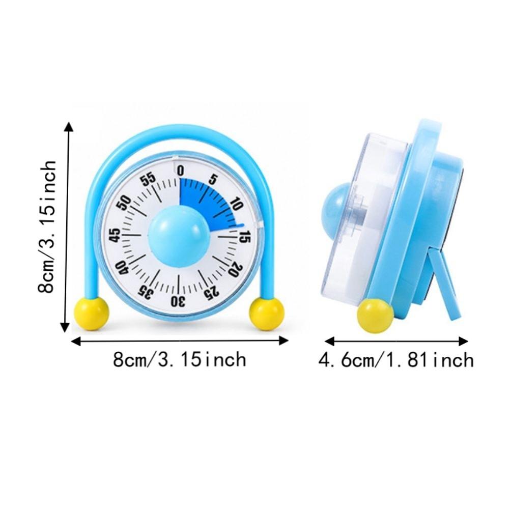 Battery Free Mechanical Timer Magnetic Children Study Timer Kitchen Visual Timer Meetings