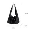 Borsa a tracolla con coulisse casual per donna, borsa a mano di grande capacità, borsa sportiva da palestra, borsa per la spesa, borsa a tracolla da ragazza
