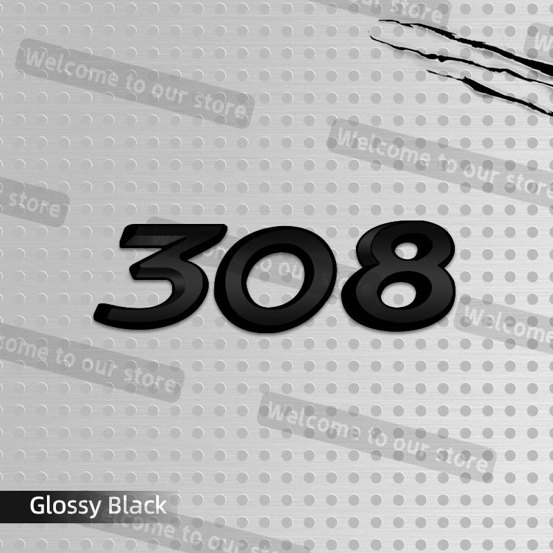 3D Metal Car Styling For 107 206 207 208 301 307 308 Emblem Decals Rear Trunk Body Badge Accessories