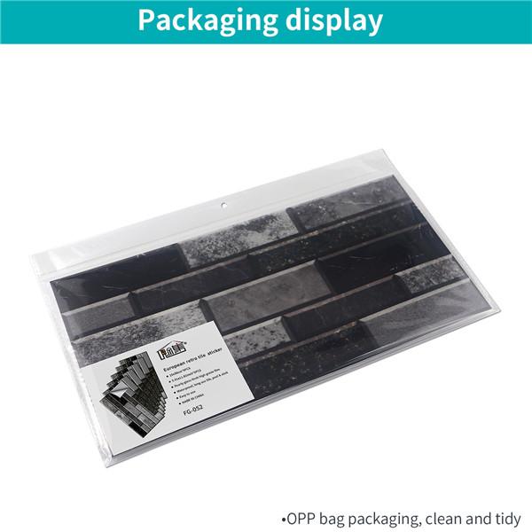 15cmX30cmX6PCS Waterproof Oilproof Wall Sticker Brick Tile Stickers