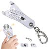 Thread Size Measuring Keychain Nut And Bolt Measuring Keychain Lightweight And Compact Thread Size Verification Tool