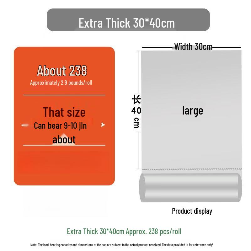Thickened Perforated Plastic Shopping Bags