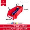 Angled Entry Heavy-Duty Plastic Storage and Organizer Box for Components and Hardware
