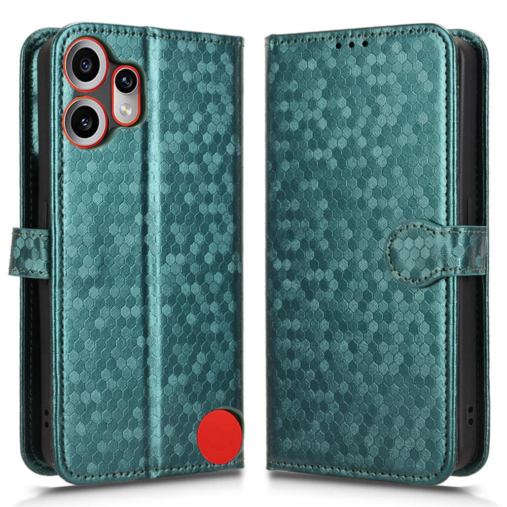 For Nothing CMF Phone 2 Pro Wallet Case Dot Pattern Imprint PU Leather Phone Cover