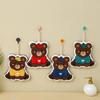 Cute Cartoon Coral Fleece Hand Towel Hanging Kitchen Household Towel Water Absorption Fast Thickened Rag Bear Hand Towel