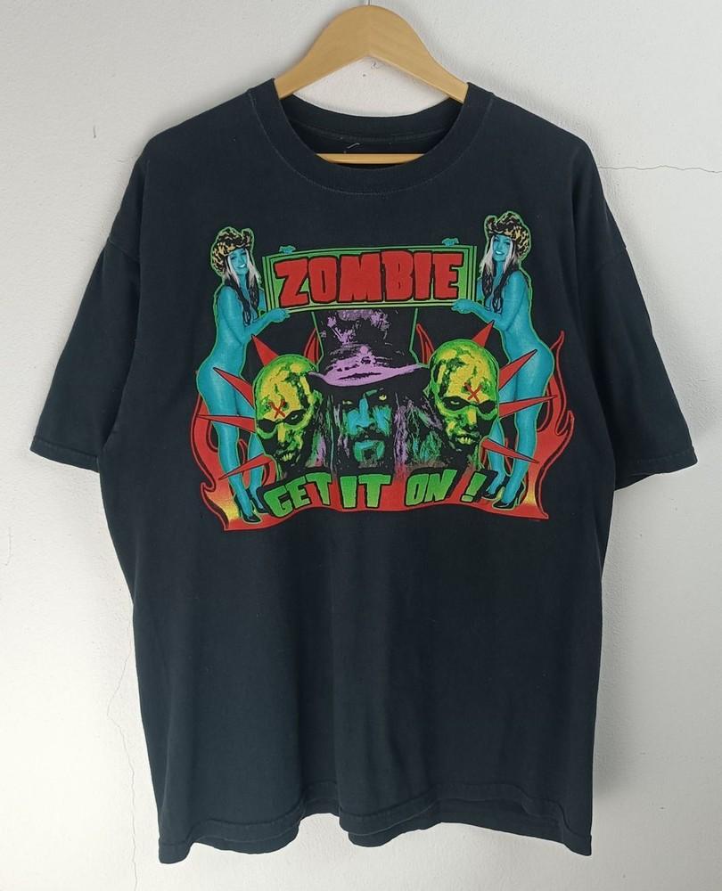 Rob Zombie Get It On Basic Black Horror Graphic Black T Shirt Reprint Unisex T-Shirt