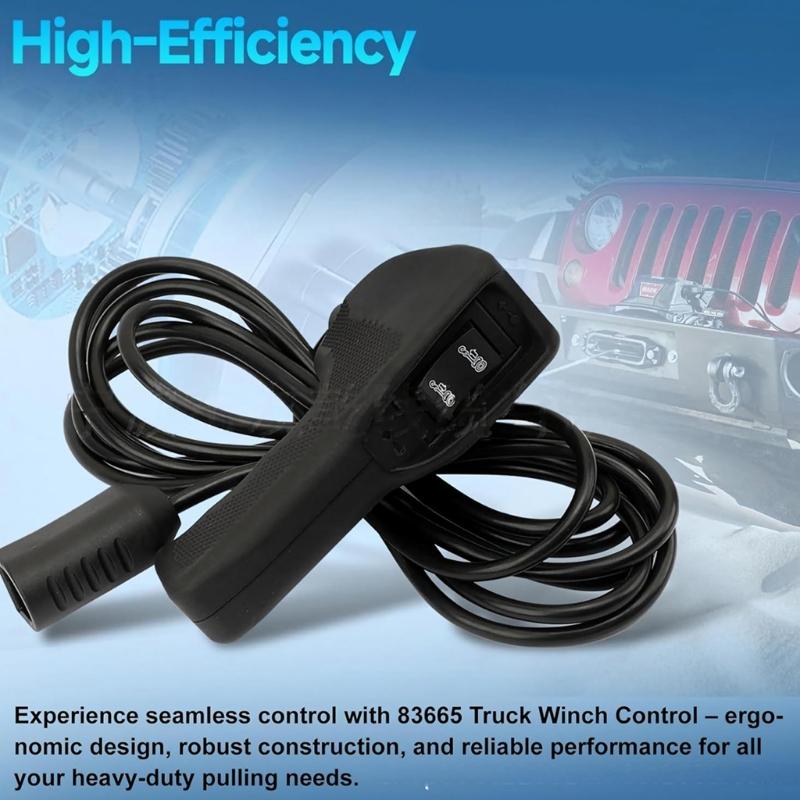 Cable Connected Winch Remote, Handheld 83658 Cable Remote for WARN 9.5Ti 9.5Cti 16.5Ti Winches In Towing and Line Handling Service Tasks