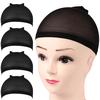 4PCs Brown Stocking Wig Stretchy Nylon Wig for Women
