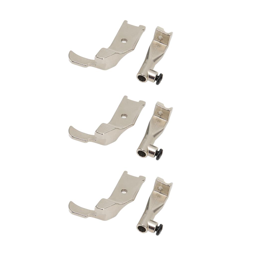 3 Sets Nähmaschinen-Nähfuß Glättend Robust Stahl Leicht Flexibel Nähfuß-Set für Reparatur Ersatz