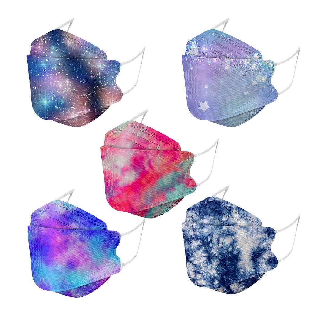 Children's Tie-dye Printing Face Mask Daily Protective Breathable Face Mask