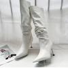 Sexy Winter Women High Boots Fashion Pointed Toe Stiletto Heel Long Boots Ladies Elegant Knee High Boots Shoes