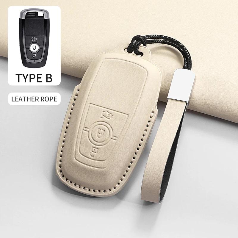 Car Key Case Cover for Ford Ranger Wildtrak Focus C-Max Galaxy Mondeo Explorer Edge EcoSport for Mustang Car Key Case Shell Fob