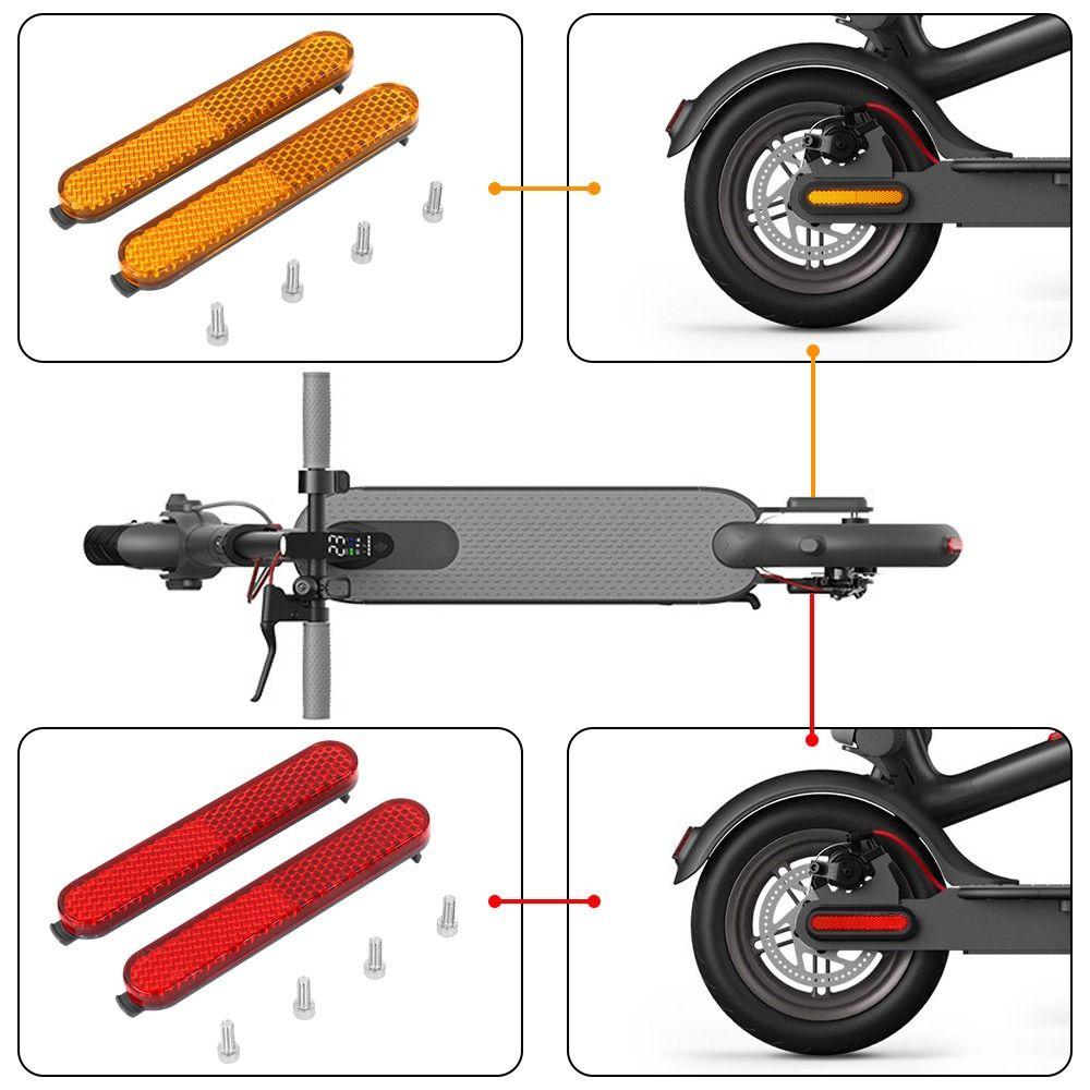 1Set Plastic Electric Scooter Stickers Accessor Rear Safety Decoration For Xiaomi Pro2 1S-M365 Mi3