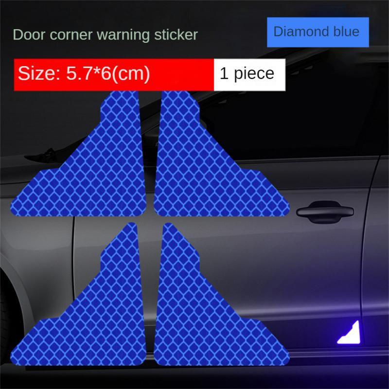 Adesivo Riflettente Angolo Porta Auto Impermeabile Antigraffio Protezione Anticollisione Decalcomanie di Avvertimento Adesivi Protezione Porta Auto