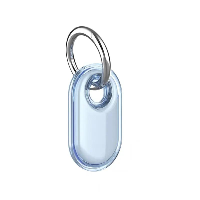TPU Case Anti-Drop Protective Case with Keychain Anti-Scratch Trackers Holder for Keys Wallet Luggage Pets for Galaxy SmartTag 2