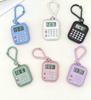 Student Mini Calculator Watch Pendant - Electronic Time Telling Clock Keychain