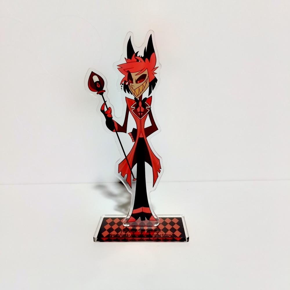 Hazbin Alastor Hotel Morning Cosplay Stand Anime 15cm Acrylic Cartoon Model Standing Birthday Presents Bag Decoration Set Premium Quality