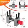 Small Vise Clamp Adjustable Width Drill Press Vice Grip for DIY Enthusiasts and Engineers with Flexible Installation