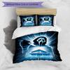 3pcs Duvet Cover Set (1*Duvet Cover + 2*Pillowcase, Without Core), Ghostface Print Bedding Set, Bedroom Decor, All‑Season, Gift