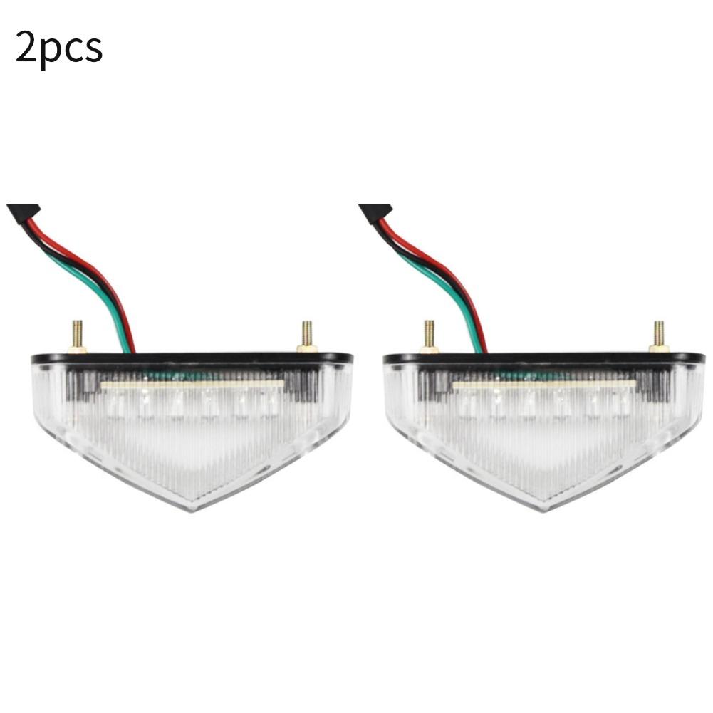 12V Motorcycle Tail Rear Light Lamp Taillight Motor Brake Stop Lights License Plate Light Moto Equipments Parts Accessories