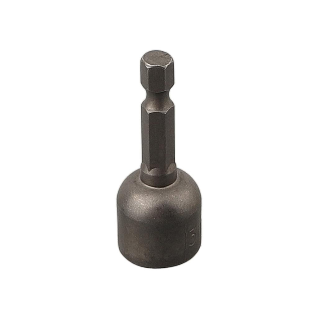 Grey Nut Driver Socket 1pc 6/7/8/9/10/11/12/13mm Chrome Vanadium Steel