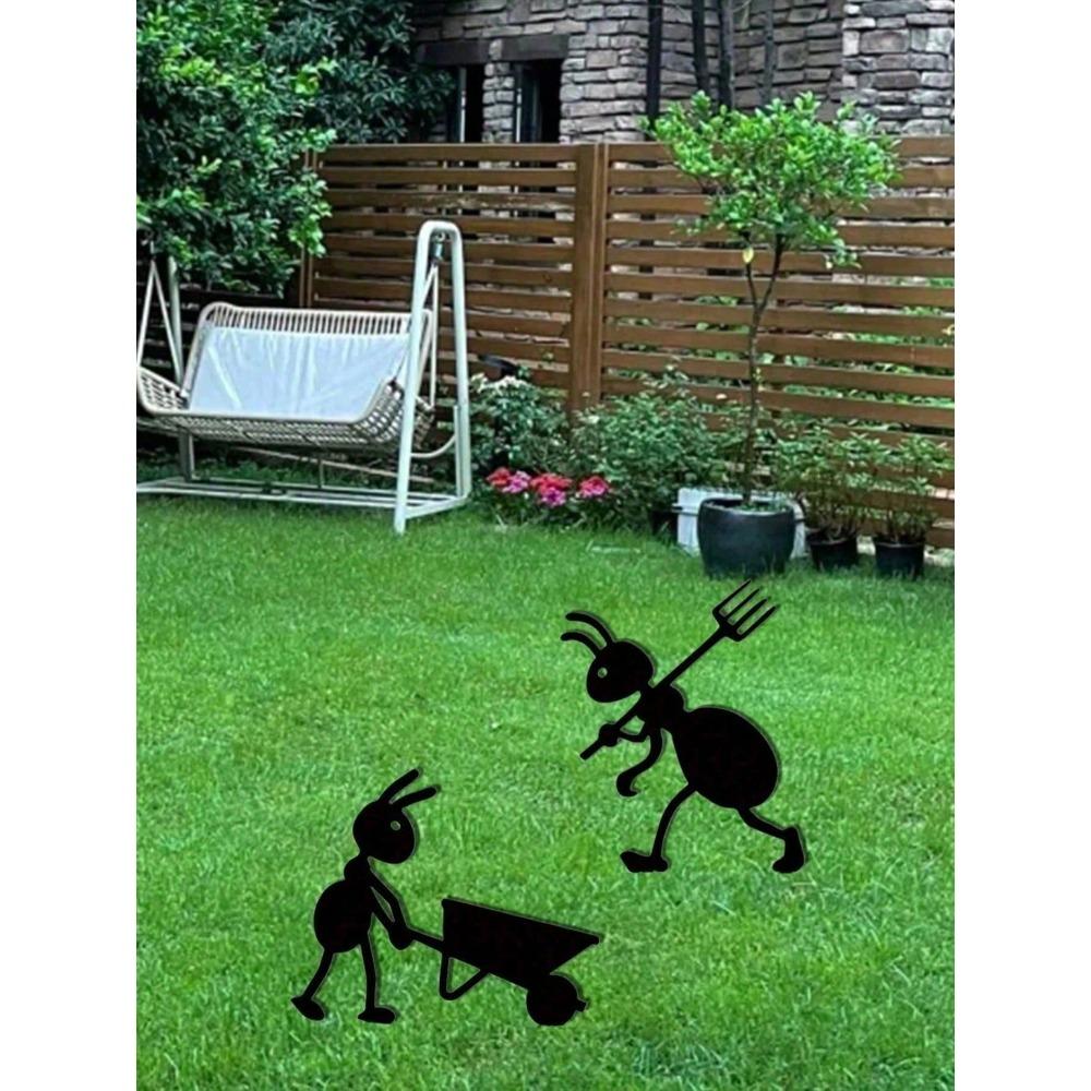 Vintage Metal Iron Ant Sculpture Outdoor Halloween Decor Christmas Yard Ornament Farmhouse Patio Art Thanksgiving Lawn Statue Holiday Gift