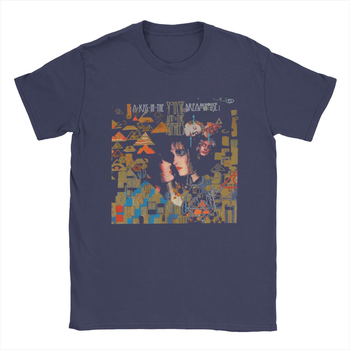 Siouxsie And The Banshees A Kiss In The Dreamhouse Футболки Мужские Футболки из Чистого Хлопка Футболка с Коротким Рукавом Одежда для Вечеринок XL