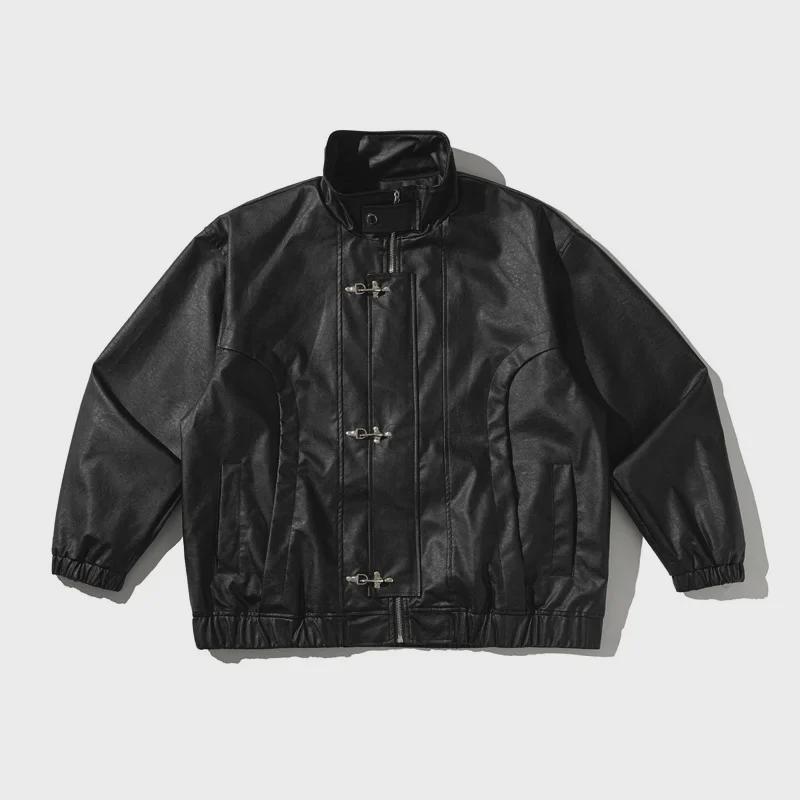 Urban Fanpin 2024 Autumn Men's High-End Retro Leather Motorcycle Jacket