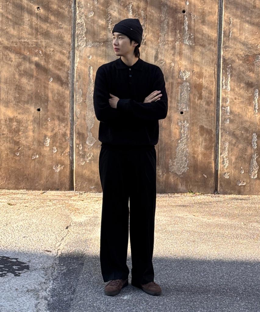MINDBRIDGE [On] Do Good_Wide One-Pleat Elastic Waist Slacks - 2 Colors