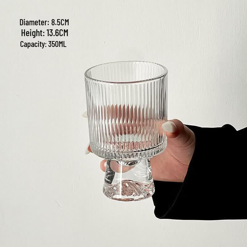 Starry Pink Mountain Glass Cup - Gift Box Edition