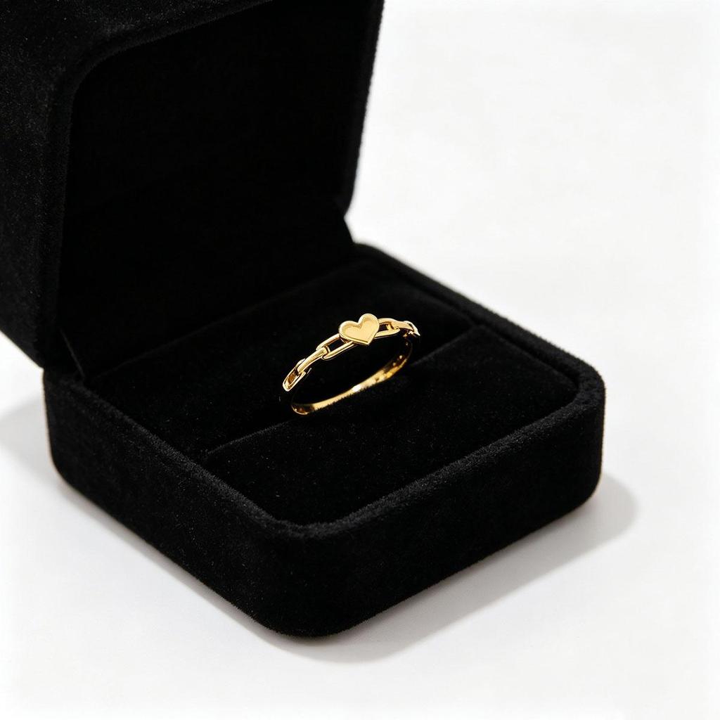 Heart Ring Buckle Ring for Women Korean Simple Versatile New Niche Design Daily Wear Open Adjustable Ring