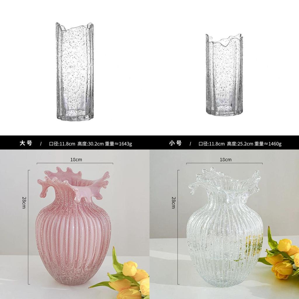 Nordic Style Creative Noctilucent Glass Vase For Living Room Decor
