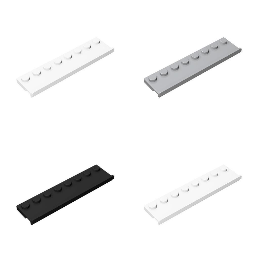 10PCS 30586 Blocks Accessories Bricks 8x2 with Slotted Door Track Technology Building Part MOC Toys DIY Christmas Gift