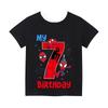 Spider Man Childrens Digital Tshirt Childrens Top Cartoon Summer Preschool Childrens Clothing Birthday Short Sleeved Tshirt