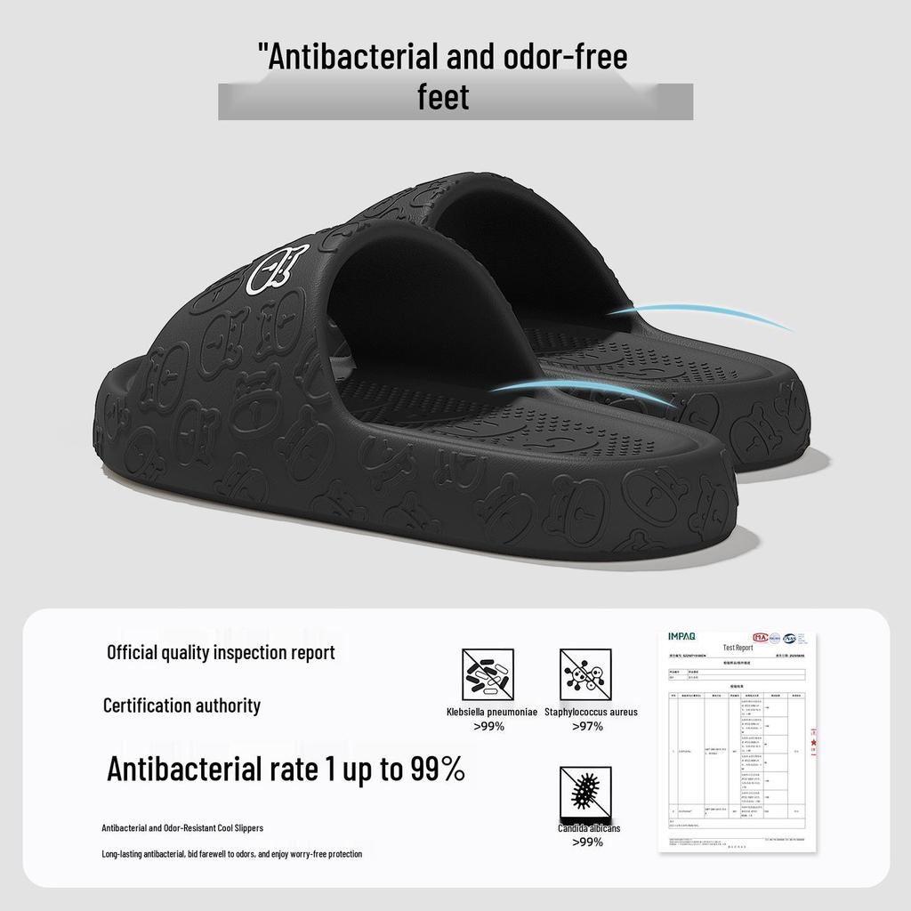 EVA Slippers: Women's Summer Couple Indoor, Thick Sole, Non-Slip, Cool, Men’s Plus Size 'Stepping On Clouds' Comfort