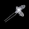 4 Pcs Bridal Butterfly Pearl Hair Fork Jewelry Golden Silver Red White Wedding Dress Costume Headdress U-shaped Accessories