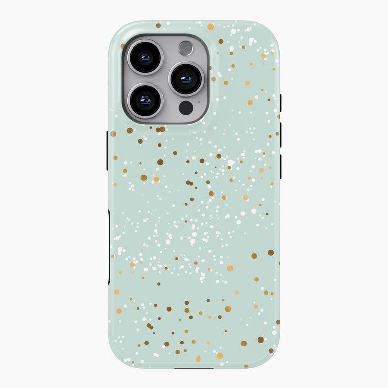 

Clmj Mint Glitter Phone Case for iPhone 17 16 15 14 13 12 11 Air Pro Max Plus Luxury Magnetic Double-layer Back Cover iPhone 13